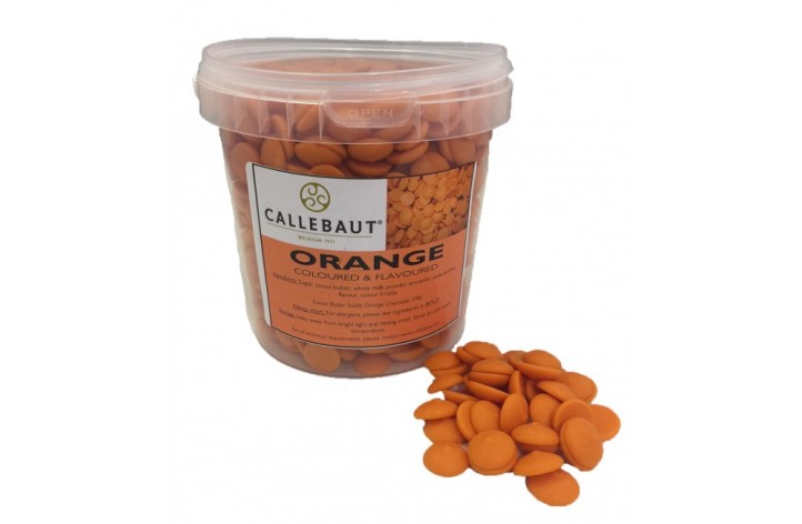 Barry Callebaut Orange Chocolate Callets 1Kg - CURRENTLY OUT OF STOCK